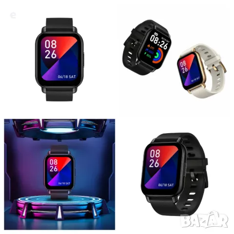 Zeblaze Btalk Smartwatch, 1,86 HD сензорен екран, Bluetooth разговори,Водоустойчив IP68. Черен НОВ, снимка 9 - Смарт часовници - 47963137