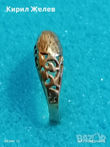 Старинен ажурен сребърен пръстен АРТ БИЖУ майсторска изработка 52450, снимка 3 - Пръстени - 52692174
