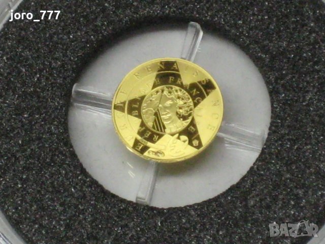 5 евро златна монета "500 години от смъртта на Да Винчи" 2019 0.5 грама, снимка 2 - Нумизматика и бонистика - 38966751