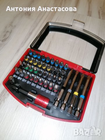 ! ПРОМО! Накрайници за винтоверт 42бр, 1/4 магн. Държач и бърз захват, снимка 3 - Винтоверти - 35369682