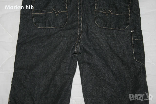 Kitchoun дънков гащеризон с памучна подплата, размер 9-12 м., снимка 16 - Бебешки гащеризони - 50871581