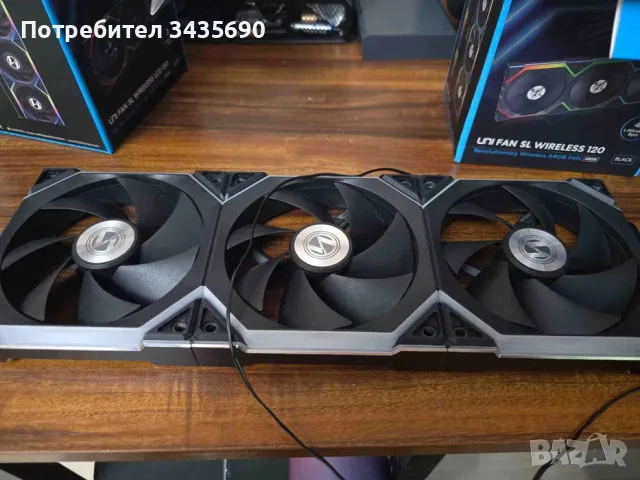 Водно охлаждане HydroShift LCD 360 Fanless + Lian Li Uni Fans SLтехника, снимка 8 - Други - 55803603