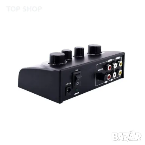 Караоке миксер с двоен вход за микрофон, снимка 3 - Друга електроника - 48791919