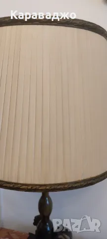 Бронзова лампа, снимка 3 - Настолни лампи - 48092923