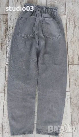 Дамски дънки paperbag ZARA xs, снимка 4 - Дънки - 50243209