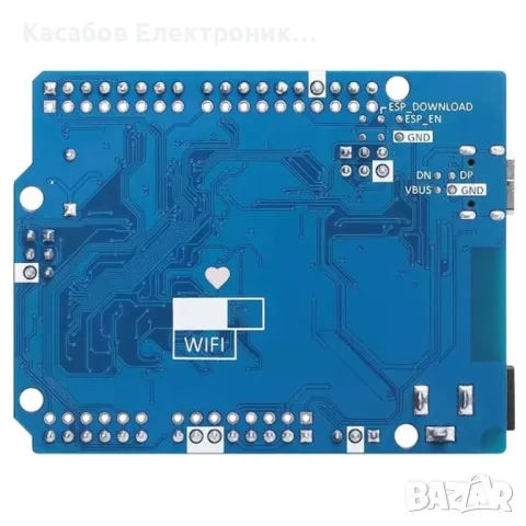 Микроконтролер Uno R4 WiFi съвместим с Arduino, Cortex-M4 48MHz с USB-C порт, снимка 4 - Друга електроника - 48948619