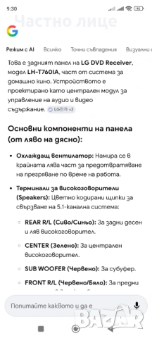 Ресийвър LG HDMI, снимка 4 - Ресийвъри, усилватели, смесителни пултове - 54312495