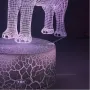 Холограмна 3D LED лампа Слон-дистанционно управление 16 цвята+други режими на управление, снимка 10