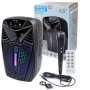 Караоке Тонколона KTX-1187, с Bluetooth, Micro SD, USB, FM радио, LED светлина , снимка 7