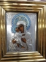 Руска домашна сребърна икона с емайл сребро /84/сребро,златна/, 4 450 €, снимка 4
