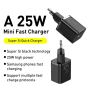 Бързо Зарядно Baseus Super Si Quick Charger 25W , снимка 3