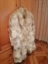 Дамско палто със дълъг косъм от лисица 