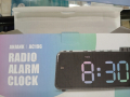 Дигитален Радио Часовник / Часовник с Голям Дисплей и Аларми, снимка 2