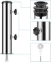 Универсална стойка за чадър от неръждаема стомана с адаптери, снимка 4