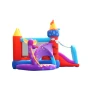 HAPPY HOP Батут замък с дракон, топки и помпа 350x350x245 9022, снимка 6
