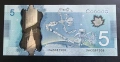Канада . 5 долара. 2013 година., снимка 2
