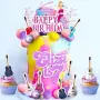 33 броя комплект вокалист китара топки топер Happy birthday декорация торта , снимка 4