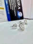 Сребърни обеци с мойсанит (Диамант) 1 карат, снимка 7