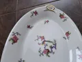 порцеланово елипсовидно плато с цветя и райски птици Limoges 8/2, снимка 5