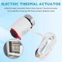 230V нормално затворен NC M30x1.5mm електрически термозадвижващ механизъм за подово отопление , снимка 6