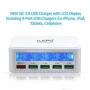 Смарт зарядна станция iLepo Smart Charging Station 5 порта USB 50 вата с бързо зареждане QC 3.0 бял, снимка 9
