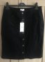 Дамска черна джинсова пола с копчета – НОВА, снимка 1