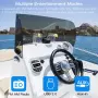 Trem Морски мултимедиен плейър, ATV, Bluetooth, FM радио, 1 x USB, 4x50W LED дисплей, снимка 4