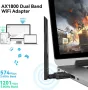 Maxuni ултраскоростен USB безжичен Wifi адаптер за компютър, снимка 6