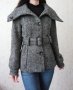 H&M дамско вълнено палто-яке с колан на талията р-р S (EU 36) , снимка 1