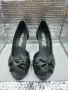 Дамски летни обувки на ток, черни, Paolo botticelli, 36 номер, запазени, снимка 1