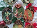 Винтидж коледна украса -ръчна изработка, снимка 3