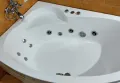 Продавам ъглова вана Бергама лява с хидромасажна система и спот, снимка 6