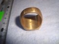 СТАР ПОЗЛАТЕН БРОНЗОВ РЕТРО АРТ ДЕКО ПРЪСТЕН с ПЕЧАТИ 18К 750 за КОЛЕКЦИЯ МАЙСТОРСКА ИЗРАБОТКА 24260, снимка 12