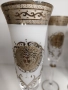 Комплект от 6 броя чаши за шампанско от чешки кристал Бохемия., снимка 3