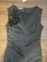 Черна сатенена рокля размер S, снимка 1