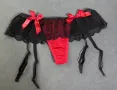S/М дамска еротична прашка с вградени жартиери, снимка 2