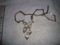 ПРЕКРАСНА КРИСТАЛНА ФЛОРАЛНА АР НУВО СТИЛ ОГЪРЛИЦА КОЛИЕ с БЯЛА ПОЗЛАТА 71861, снимка 13
