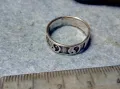 АРТИСТИЧЕН СРЕБЪРЕН ПРЪСТЕН ХАЛКА СРЕБРО 925 с Ин и Ян СИМВОЛИКА МАЙСТОРСКА РАБОТА 40073, снимка 9