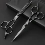Професионални черни ножици за подстригване – остри и прниециз 2бр, снимка 1