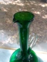 Невероятна голяма зелена кана гарафа декантер, снимка 5