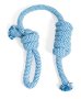 Въже за играчка за куче 63см - синьо, снимка 1 - За кучета - 42350859