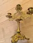 Стар масивен месингов свещник , снимка 6