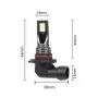 LED крушки 3200 9005 18W 6000K комплект 2 броя, снимка 2