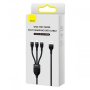 Кабел USB към Lightning, Type C и Micro USB 3 в 1 100W Baseus CASS030001 1.2m Cable 3 in 1, снимка 5