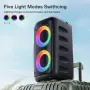 Преносима Bluetooth караоке колонка T-08 с два микрофона, снимка 3