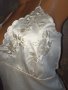 Zara S-Топ в екрю от фин сатен с бродерия , снимка 1 - Корсети, бюстиета, топове - 36890021