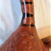 антика Испания кана бутилка porron релефна кожа, снимка 7 - Антикварни и старинни предмети - 31407805