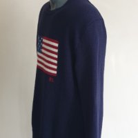 POLO Ralph Lauren Made in USA Cotton Knit Мens Size M/LОРИГИНАЛ! Мъжка Блуза Пуловер!, снимка 6 - Пуловери - 42640363