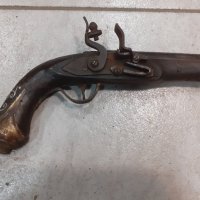 Стар красив кремъчен пистолет,пищов,оръжие, снимка 1 - Колекции - 42703522