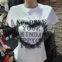 Топ модел на най-ниска цена!Тениска с надписи и тюлено сърце , снимка 4 - Тениски - 44405414